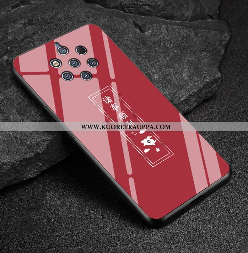 Kuori Nokia 9 Pureview, Kuoret Nokia 9 Pureview, Kotelo Nokia 9 Pureview Pesty Suede Ihana Lasi Murt