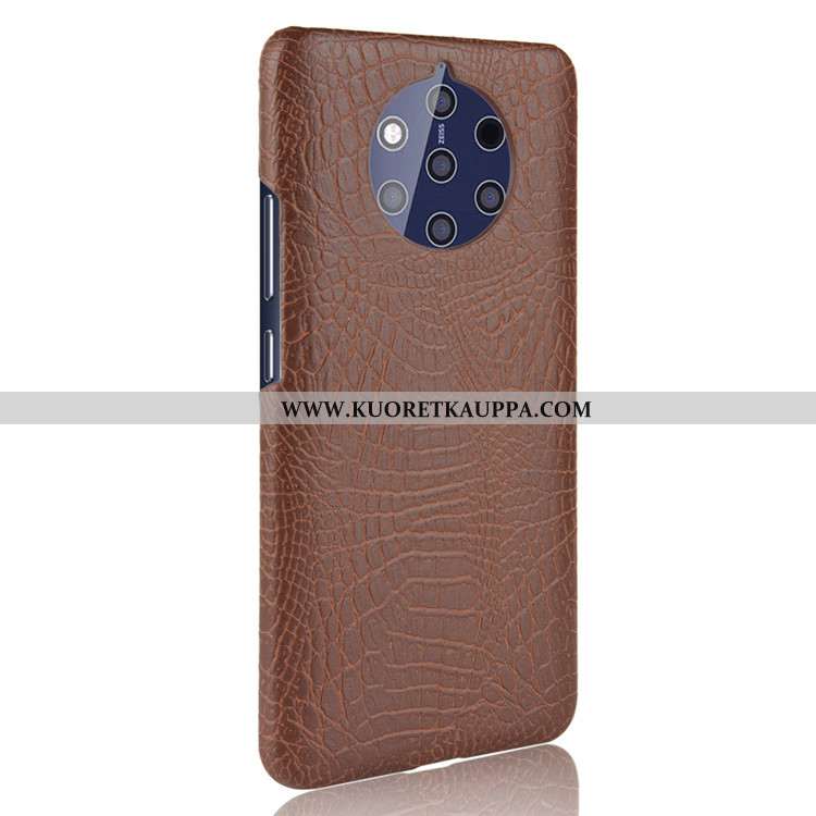 Kuori Nokia 9 Pureview, Kuoret Nokia 9 Pureview, Kotelo Nokia 9 Pureview Suojaus Nahka Kukkakuvio Tu
