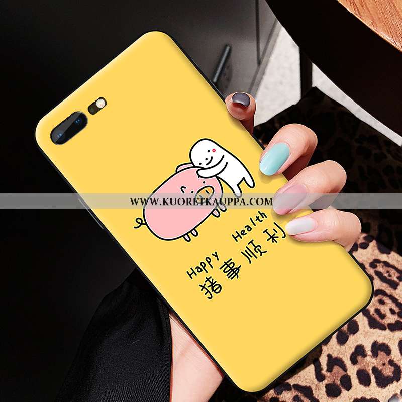 Kuori Oneplus 5, Kuoret Oneplus 5, Kotelo Oneplus 5 Silikoni Pesty Suede Puhelimen Sarjakuva Keltais