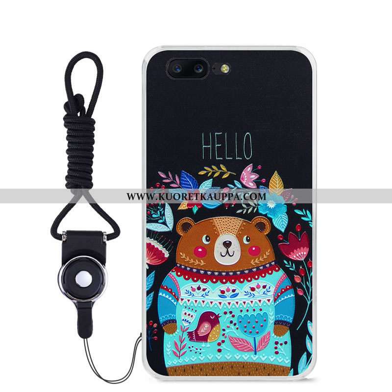 Kuori Oneplus 5, Kuoret Oneplus 5, Kotelo Oneplus 5 Suojaus Kohokuviointi Puhelimen Maalaus Sininen