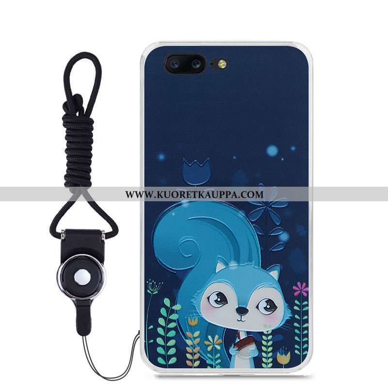 Kuori Oneplus 5, Kuoret Oneplus 5, Kotelo Oneplus 5 Suojaus Kohokuviointi Puhelimen Maalaus Sininen