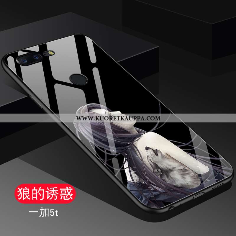Kuori Oneplus 5t, Kuoret Oneplus 5t, Kotelo Oneplus 5t Lasi Persoonallisuus Suojaus Puhelimen Mustat
