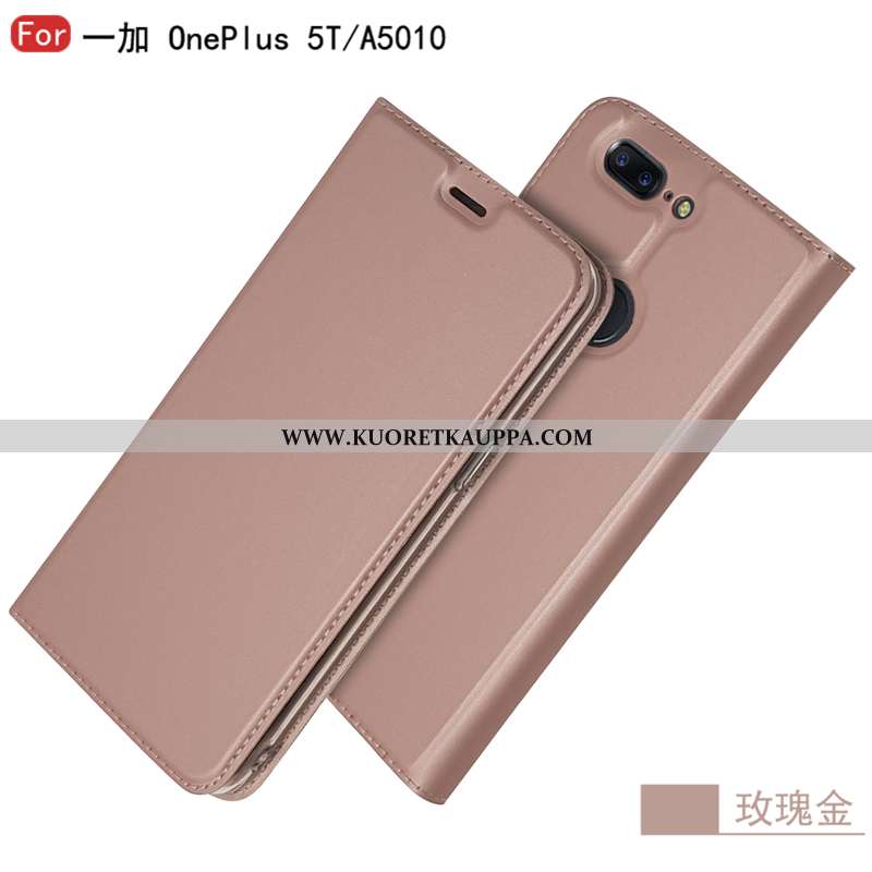 Kuori Oneplus 5t, Kuoret Oneplus 5t, Kotelo Oneplus 5t Nahkakuori Suojaus All Inclusive Pinkki