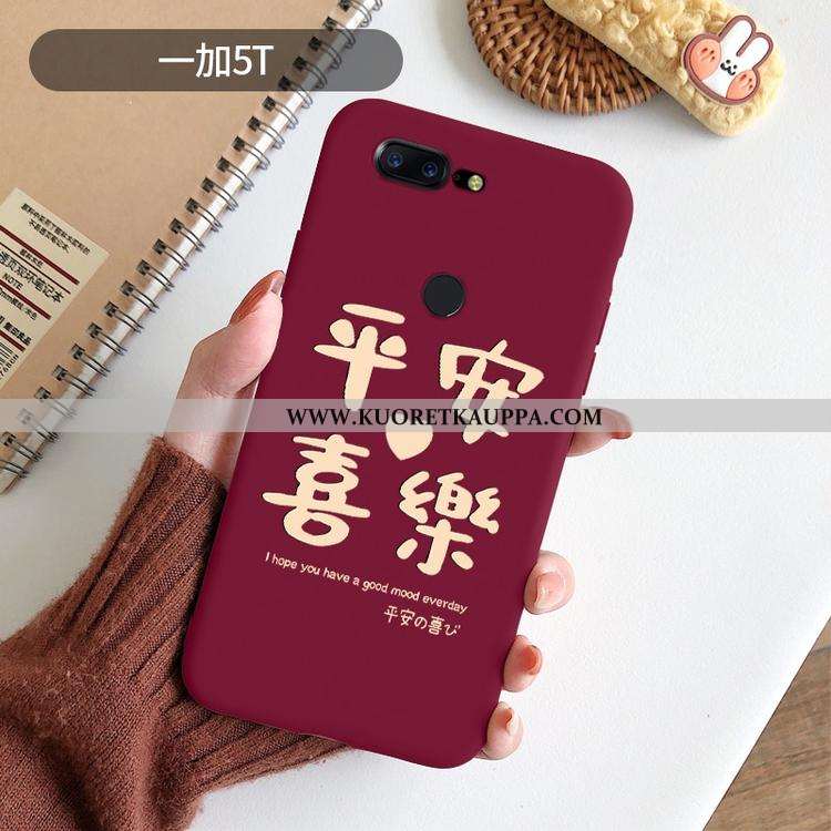 Kuori Oneplus 5t, Kuoret Oneplus 5t, Kotelo Oneplus 5t Pehmeä Neste Valo Punainen Puhelimen