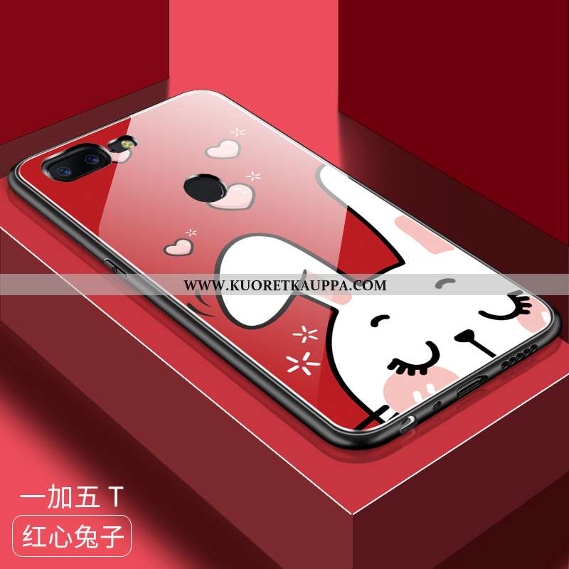 Kuori Oneplus 5t, Kuoret Oneplus 5t, Kotelo Oneplus 5t Persoonallisuus Luova Lasi Punainen Puhelimen