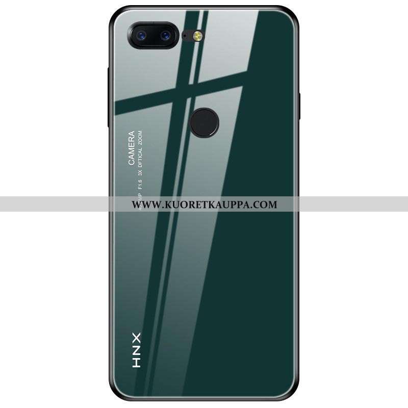 Kuori Oneplus 5t, Kuoret Oneplus 5t, Kotelo Oneplus 5t Persoonallisuus Suuntaus Vihreä Lasi Silikoni