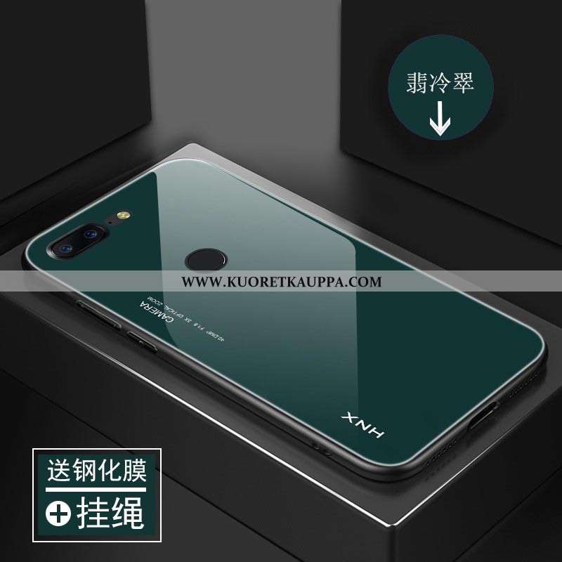 Kuori Oneplus 5t, Kuoret Oneplus 5t, Kotelo Oneplus 5t Persoonallisuus Suuntaus Vihreä Lasi Silikoni