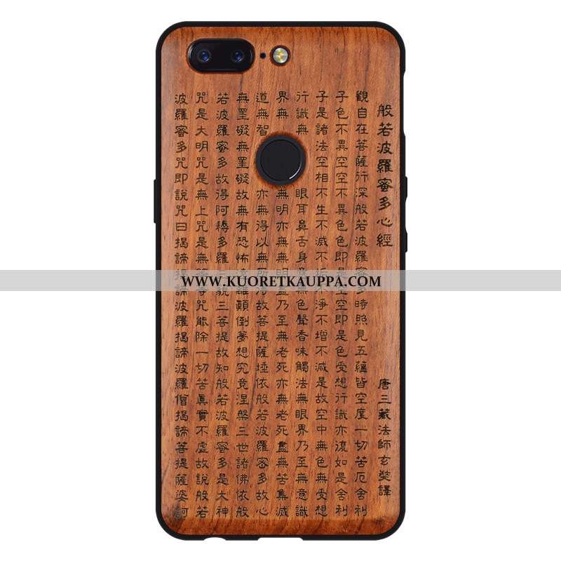Kuori Oneplus 5t, Kuoret Oneplus 5t, Kotelo Oneplus 5t Puu Suojaus Murtumaton Kuvio Ruskea