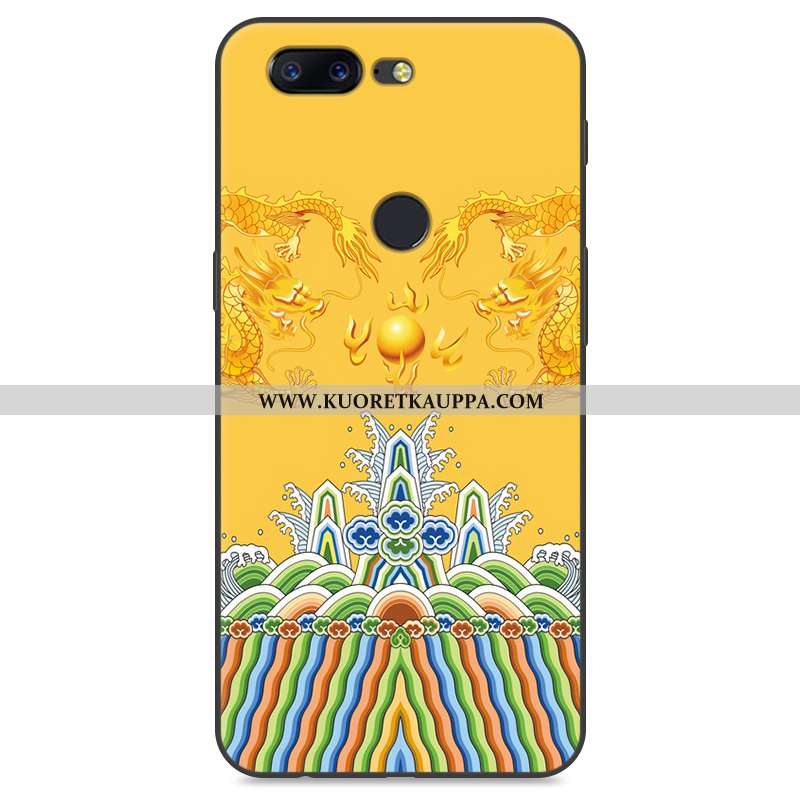 Kuori Oneplus 5t, Kuoret Oneplus 5t, Kotelo Oneplus 5t Silikoni Suojaus Rakastunut Keltainen Pesty S