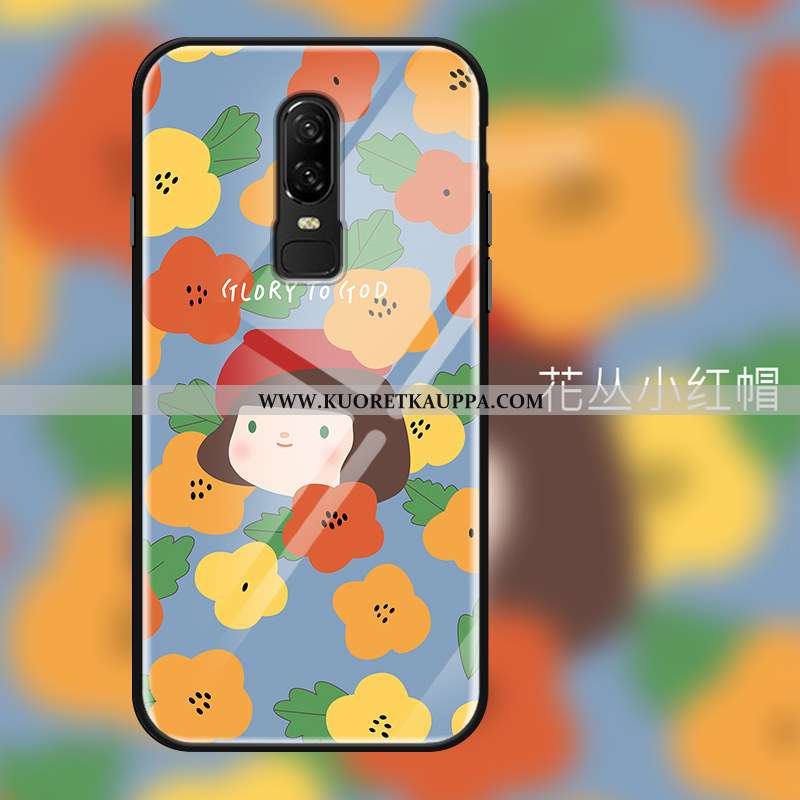 Kuori Oneplus 6, Kuoret Oneplus 6, Kotelo Oneplus 6 Lasi Ripustettavat Koristeet Suuntaus Monivärine