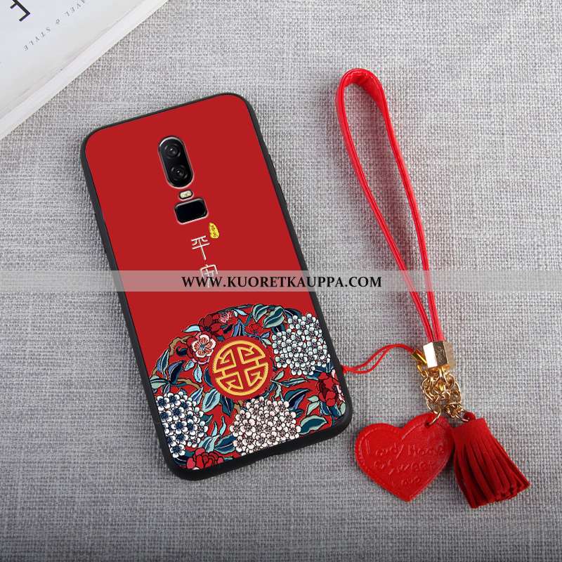 Kuori Oneplus 6, Kuoret Oneplus 6, Kotelo Oneplus 6 Luova Suuntaus Puhelimen Punainen