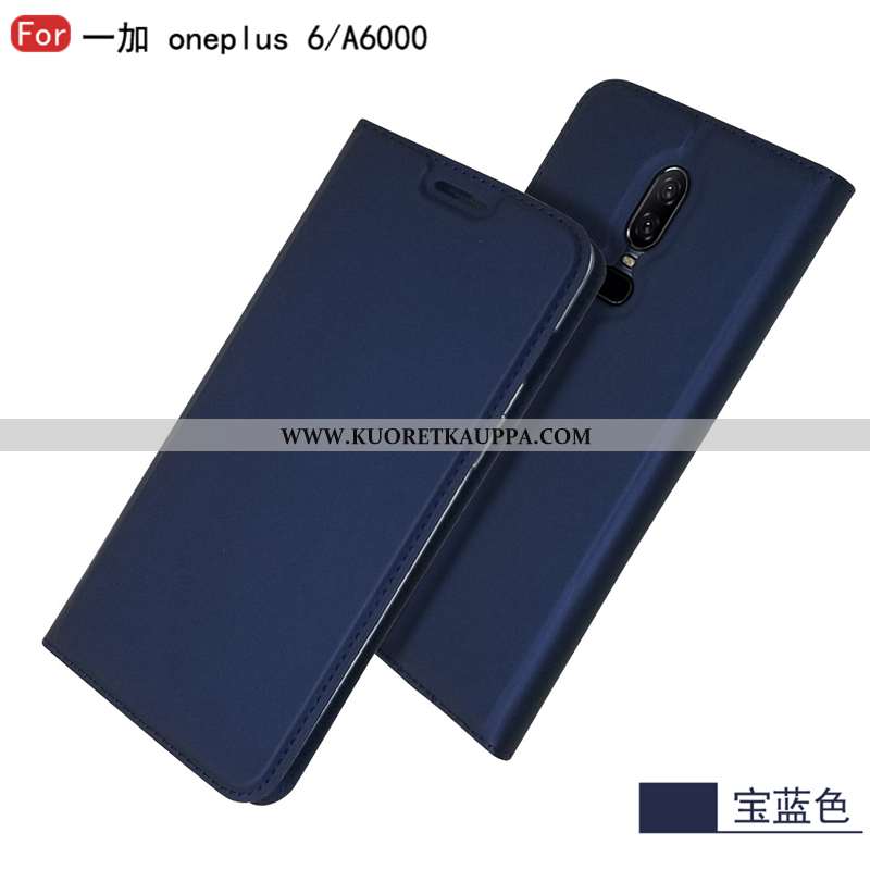 Kuori Oneplus 6, Kuoret Oneplus 6, Kotelo Oneplus 6 Nahkakuori Suojaus All Inclusive Simpukka Tuki T