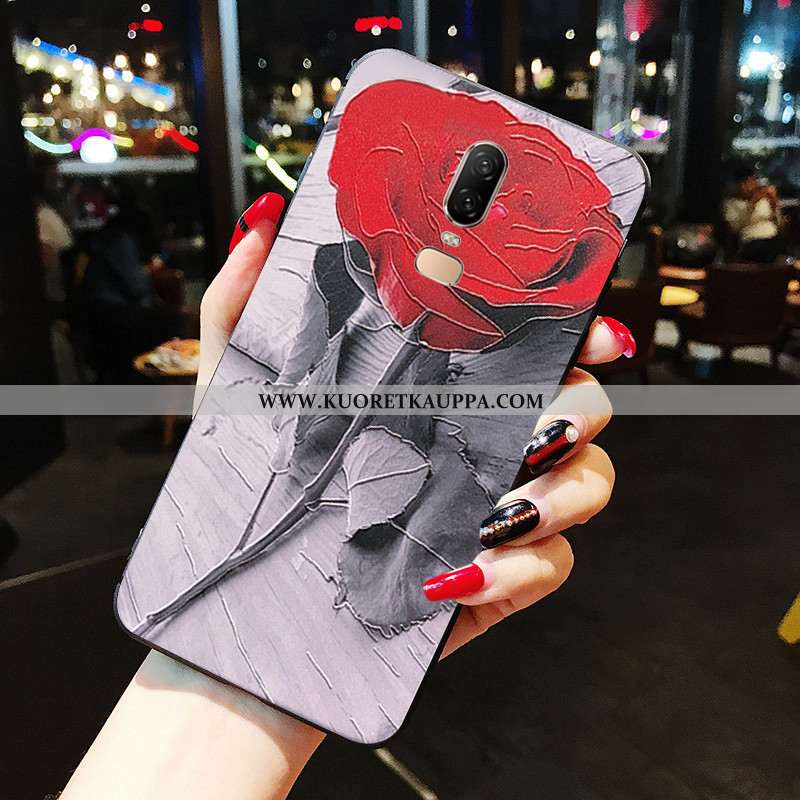 Kuori Oneplus 6, Kuoret Oneplus 6, Kotelo Oneplus 6 Pehmeä Neste Suojaus Punainen Murtumaton