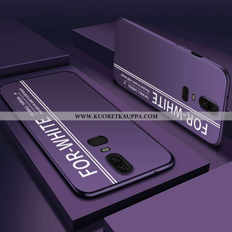 Kuori Oneplus 6, Kuoret Oneplus 6, Kotelo Oneplus 6 Pesty Suede Persoonallisuus Sininen Puhelimen Ko