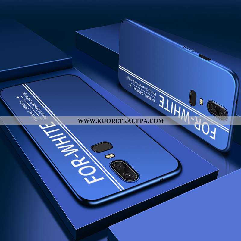 Kuori Oneplus 6, Kuoret Oneplus 6, Kotelo Oneplus 6 Pesty Suede Persoonallisuus Sininen Puhelimen Ko