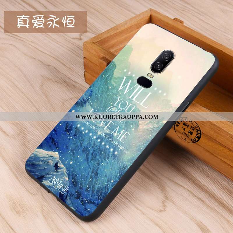 Kuori Oneplus 6, Kuoret Oneplus 6, Kotelo Oneplus 6 Pesty Suede Persoonallisuus Valkoinen Puhelimen