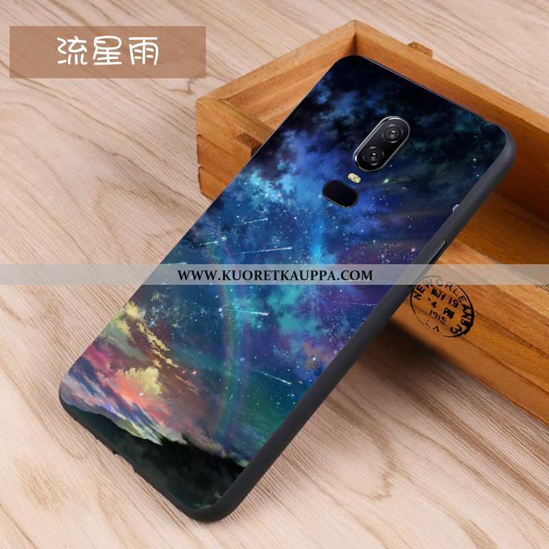 Kuori Oneplus 6, Kuoret Oneplus 6, Kotelo Oneplus 6 Pesty Suede Persoonallisuus Valkoinen Puhelimen