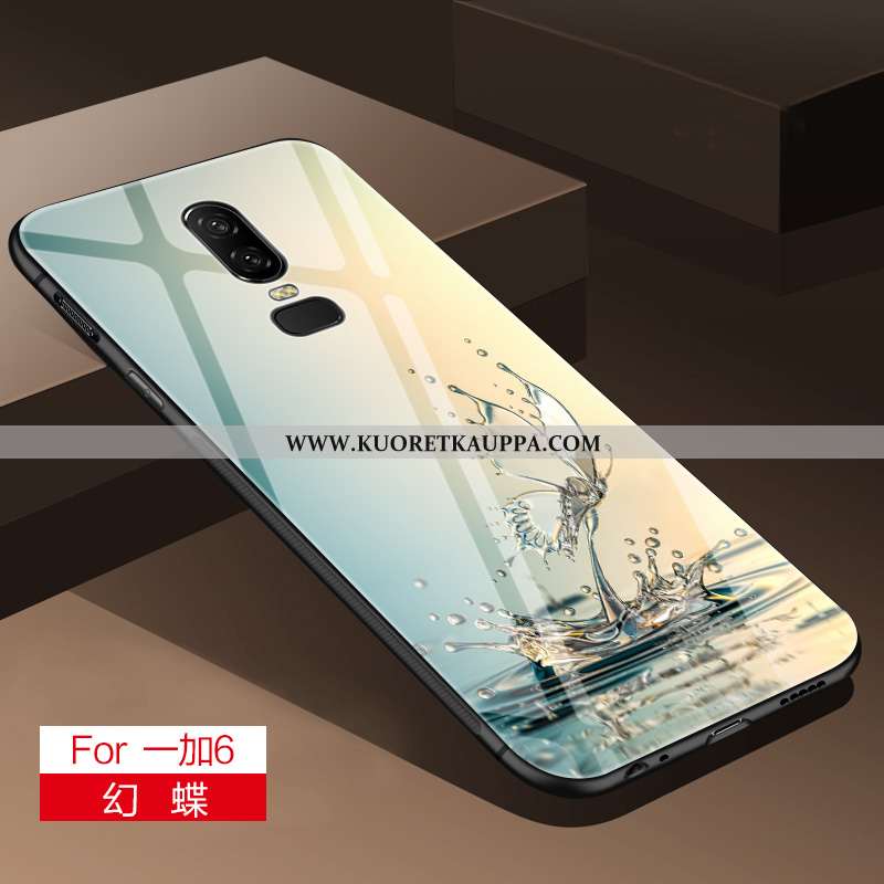 Kuori Oneplus 6, Kuoret Oneplus 6, Kotelo Oneplus 6 Suuntaus Pehmeä Neste Harmaa Lasi Silikoni