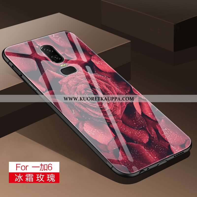 Kuori Oneplus 6, Kuoret Oneplus 6, Kotelo Oneplus 6 Suuntaus Pehmeä Neste Harmaa Lasi Silikoni