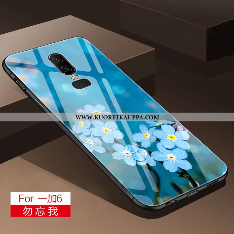 Kuori Oneplus 6, Kuoret Oneplus 6, Kotelo Oneplus 6 Suuntaus Pehmeä Neste Harmaa Lasi Silikoni