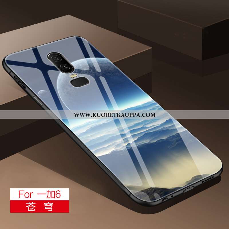 Kuori Oneplus 6, Kuoret Oneplus 6, Kotelo Oneplus 6 Suuntaus Pehmeä Neste Harmaa Lasi Silikoni