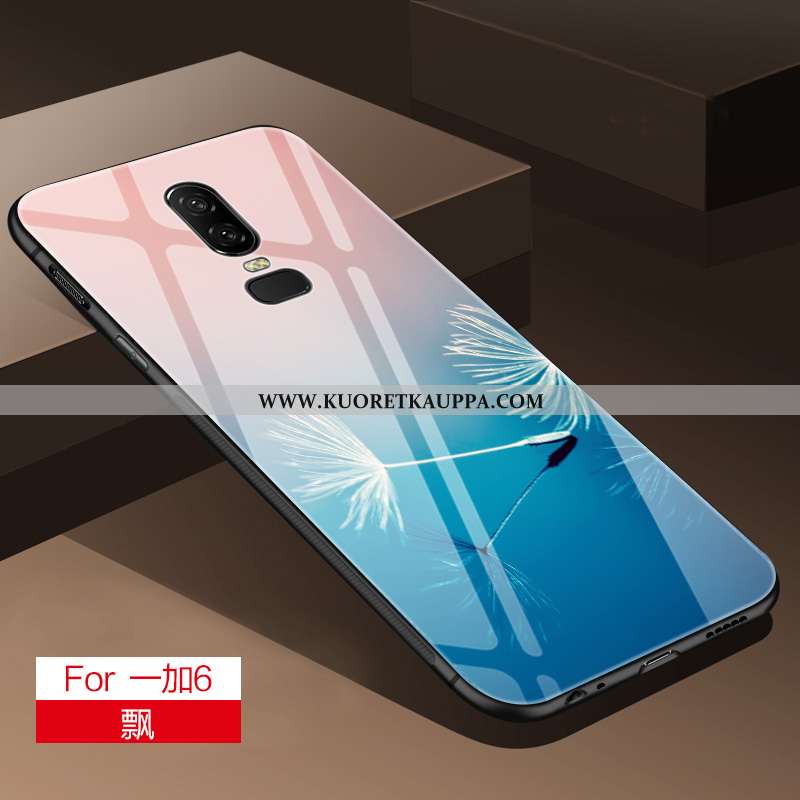 Kuori Oneplus 6, Kuoret Oneplus 6, Kotelo Oneplus 6 Suuntaus Pehmeä Neste Harmaa Lasi Silikoni