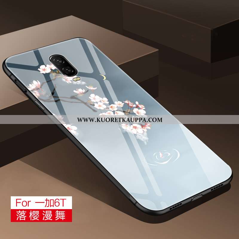 Kuori Oneplus 6, Kuoret Oneplus 6, Kotelo Oneplus 6 Suuntaus Pehmeä Neste Harmaa Lasi Silikoni