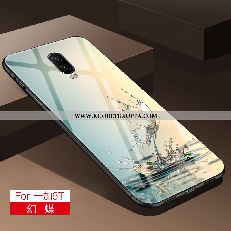 Kuori Oneplus 6, Kuoret Oneplus 6, Kotelo Oneplus 6 Suuntaus Pehmeä Neste Harmaa Lasi Silikoni