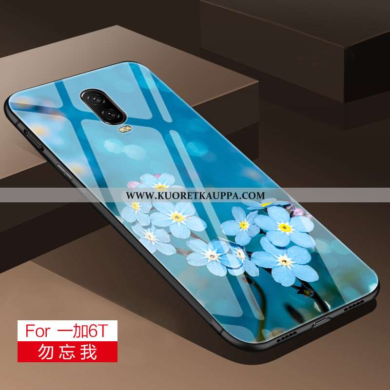 Kuori Oneplus 6, Kuoret Oneplus 6, Kotelo Oneplus 6 Suuntaus Pehmeä Neste Harmaa Lasi Silikoni