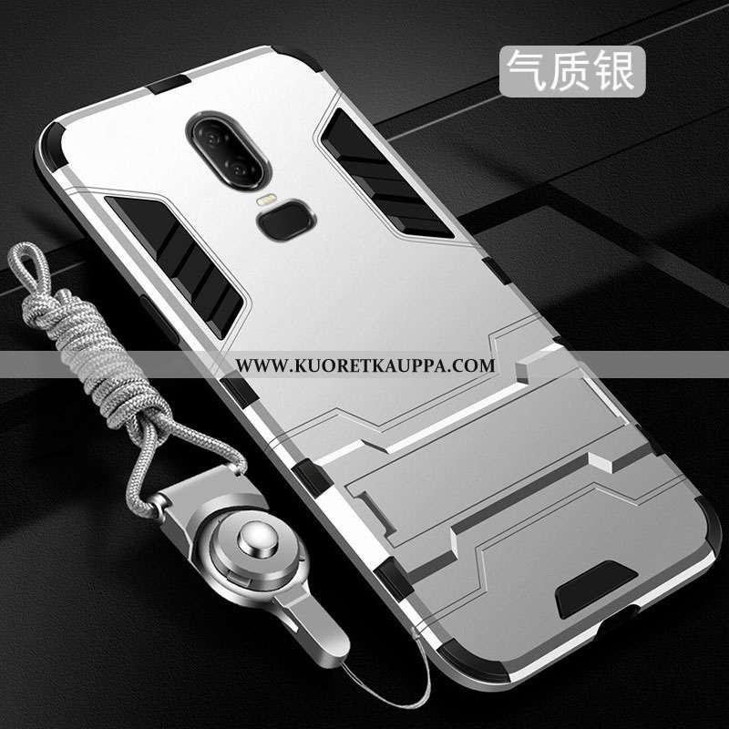 Kuori Oneplus 6, Kuoret Oneplus 6, Kotelo Oneplus 6 Suuntaus Pehmeä Neste Hopea Murtumaton