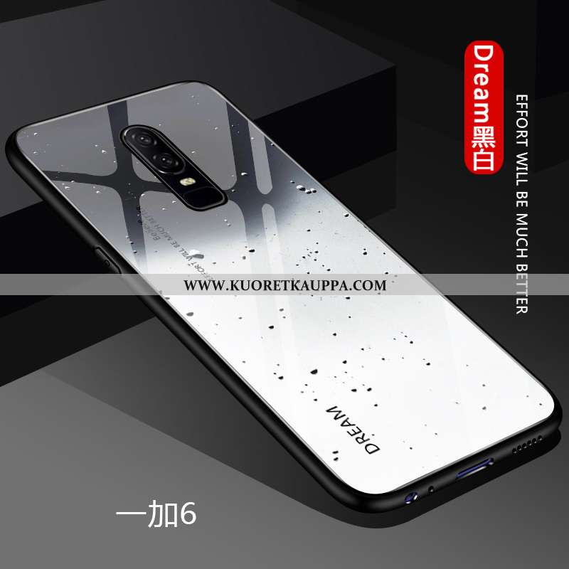 Kuori Oneplus 6, Kuoret Oneplus 6, Kotelo Oneplus 6 Suuntaus Ultra Valo Net Red Muokata Valkoinen