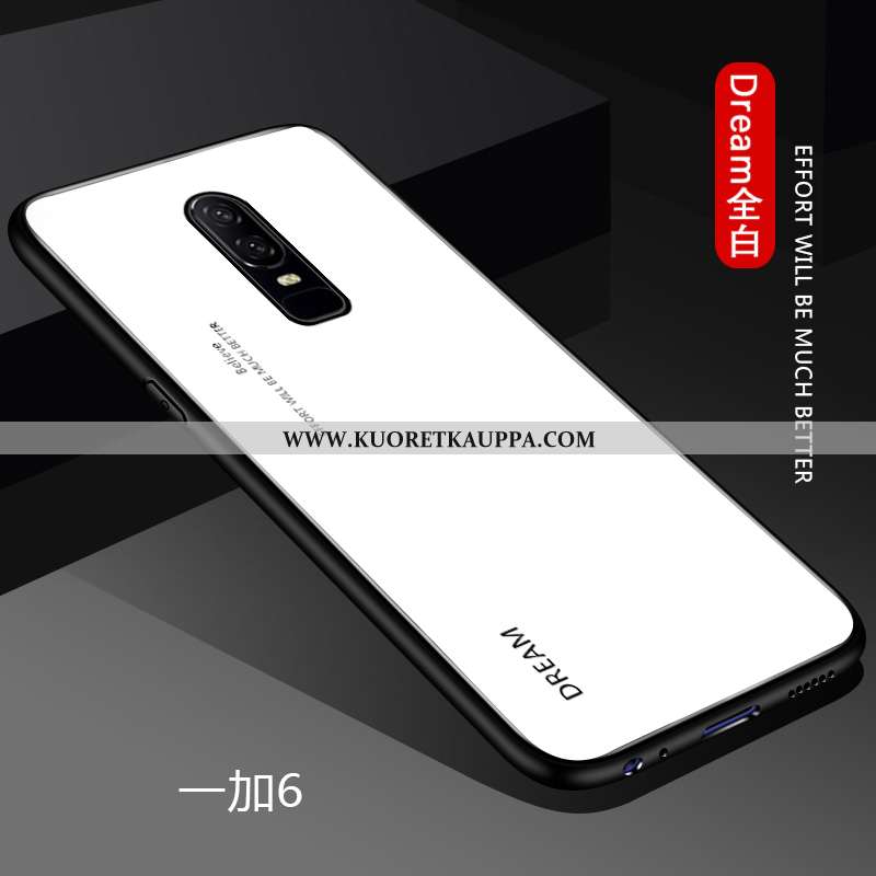 Kuori Oneplus 6, Kuoret Oneplus 6, Kotelo Oneplus 6 Suuntaus Ultra Valo Net Red Muokata Valkoinen