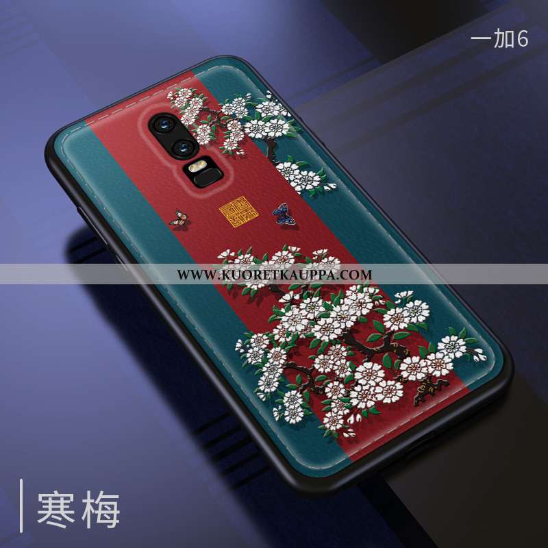 Kuori Oneplus 6, Kuoret Oneplus 6, Kotelo Oneplus 6 Tila Kohokuviointi Kukkakuvio Suuntaus Vuosikert
