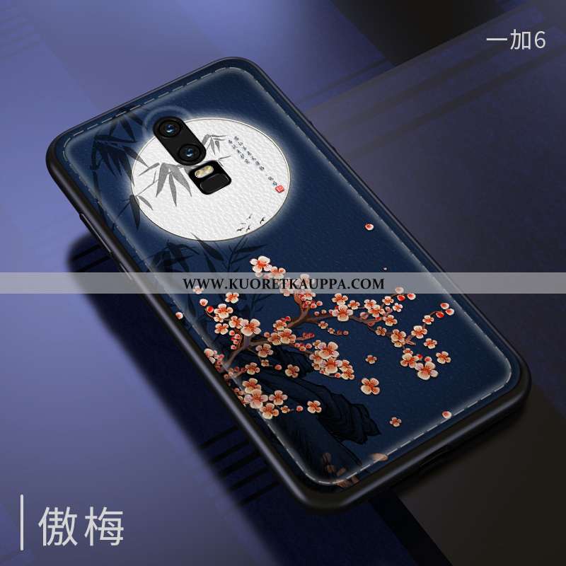 Kuori Oneplus 6, Kuoret Oneplus 6, Kotelo Oneplus 6 Tila Kohokuviointi Kukkakuvio Suuntaus Vuosikert