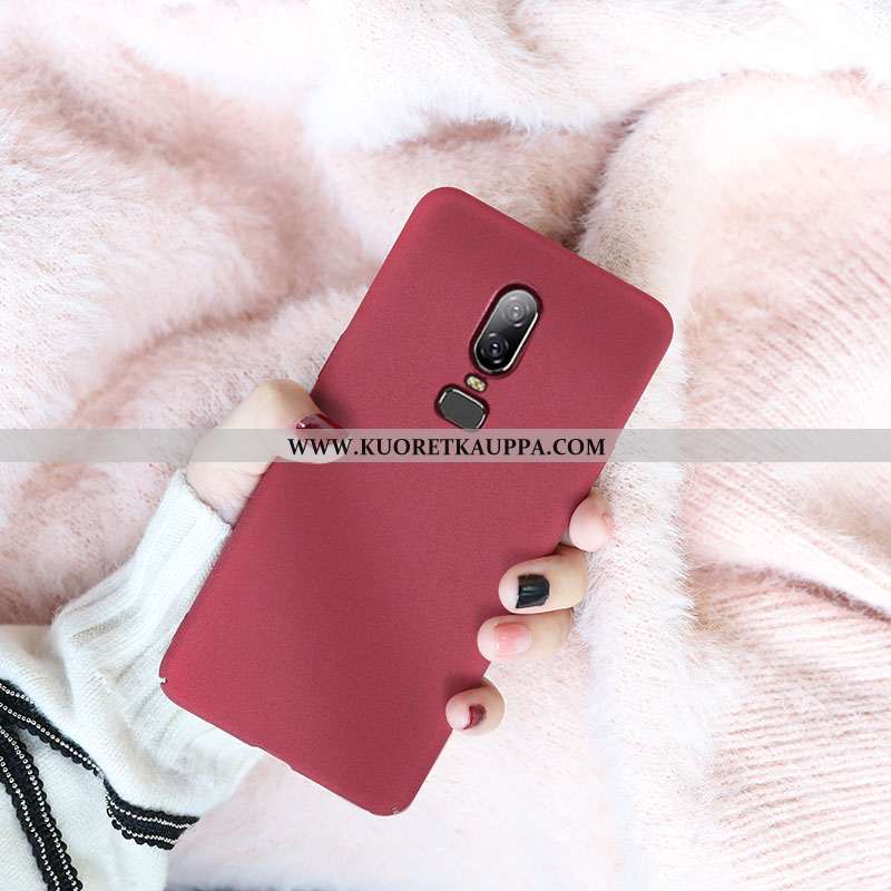 Kuori Oneplus 6, Kuoret Oneplus 6, Kotelo Oneplus 6 Valo Suojaus Persoonallisuus Net Red Ultra Punai