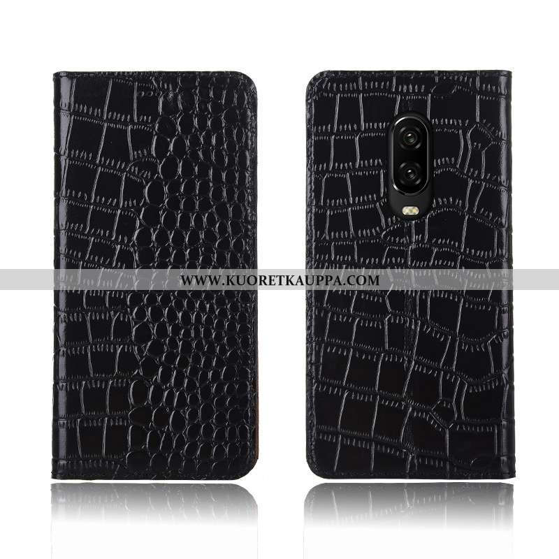 Kuori Oneplus 6t, Kuoret Oneplus 6t, Kotelo Oneplus 6t Aito Nahka Pehmeä Neste Murtumaton Krokotiili