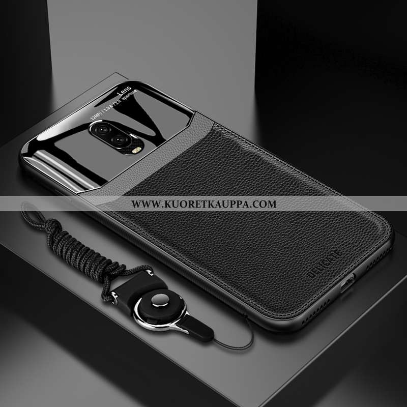 Kuori Oneplus 6t, Kuoret Oneplus 6t, Kotelo Oneplus 6t Lasi Nahkakuori Luova Murtumaton Punainen