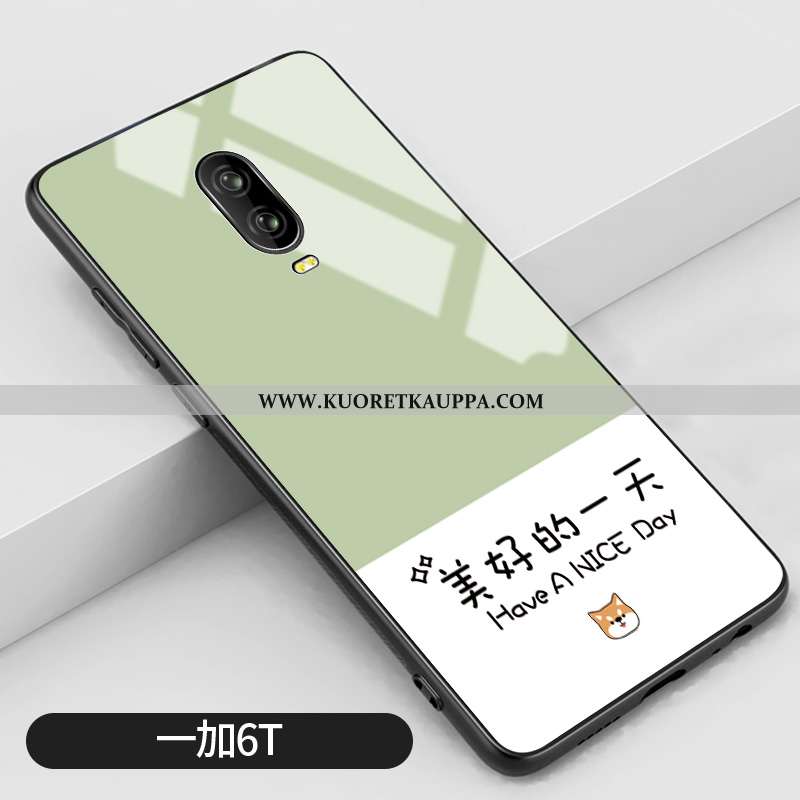 Kuori Oneplus 6t, Kuoret Oneplus 6t, Kotelo Oneplus 6t Lasi Persoonallisuus Pieni Yksinkertainen Sil