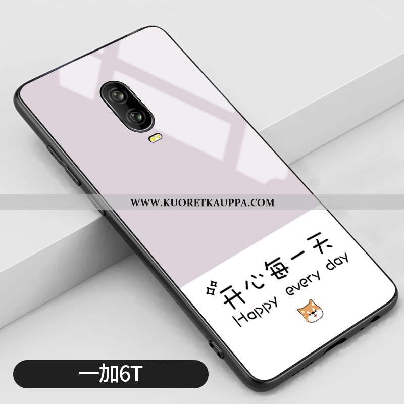 Kuori Oneplus 6t, Kuoret Oneplus 6t, Kotelo Oneplus 6t Lasi Persoonallisuus Pieni Yksinkertainen Sil