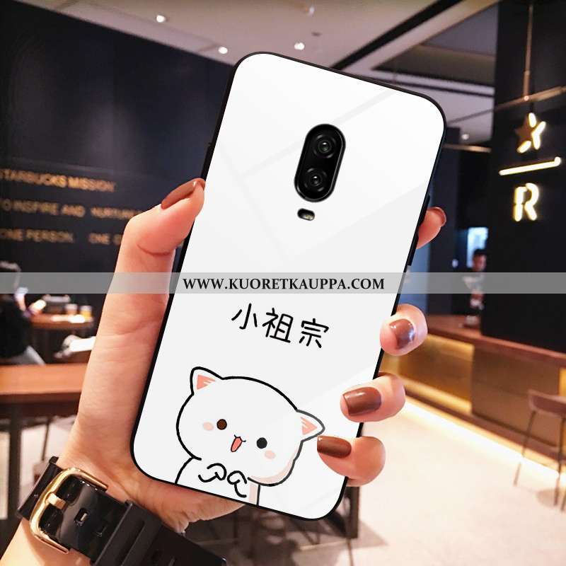 Kuori Oneplus 6t, Kuoret Oneplus 6t, Kotelo Oneplus 6t Lasi Sarjakuva Puhelimen Ihana Silikoni Musta