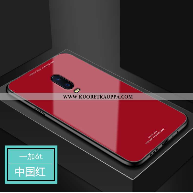 Kuori Oneplus 6t, Kuoret Oneplus 6t, Kotelo Oneplus 6t Lasi Suojaus Rakastunut Punainen