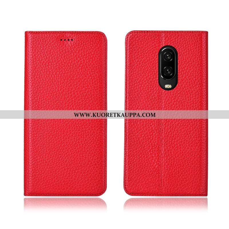 Kuori Oneplus 6t, Kuoret Oneplus 6t, Kotelo Oneplus 6t Pehmeä Neste Silikoni Aito Nahka Litsi Viinin