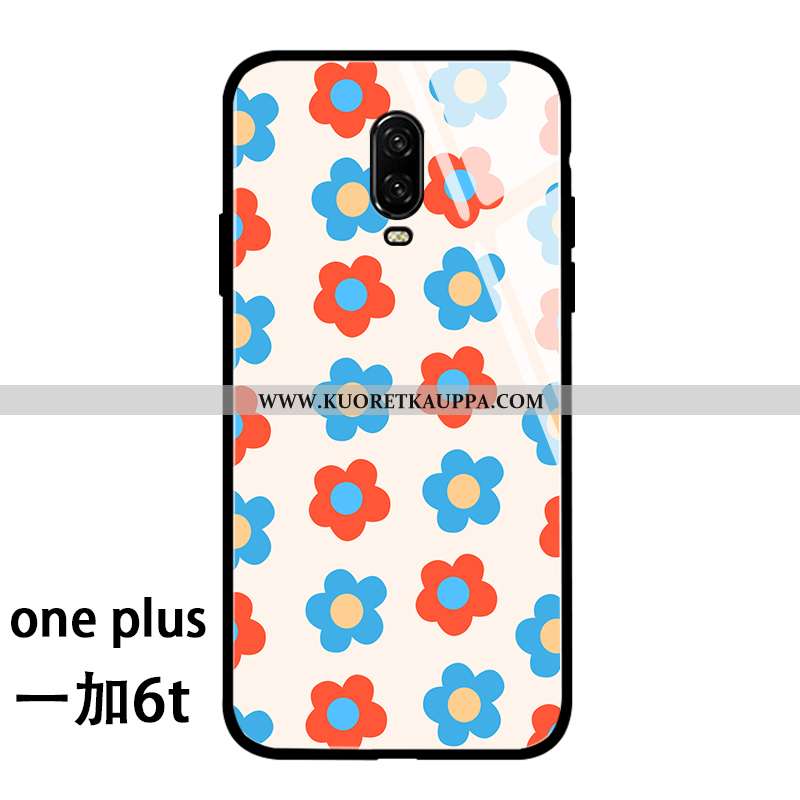 Kuori Oneplus 6t, Kuoret Oneplus 6t, Kotelo Oneplus 6t Pehmeä Neste Silikoni Suuntaus Suojaus Kukkia