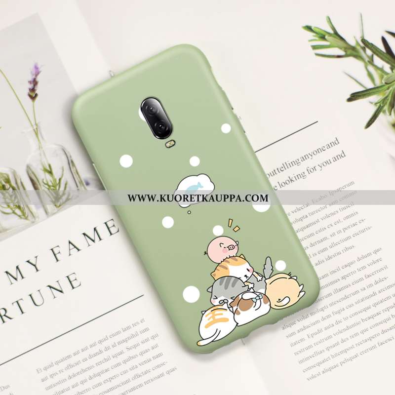 Kuori Oneplus 6t, Kuoret Oneplus 6t, Kotelo Oneplus 6t Sarjakuva Ihana Suuntaus Vihreä