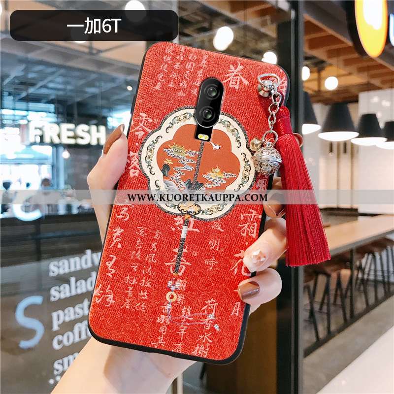 Kuori Oneplus 6t, Kuoret Oneplus 6t, Kotelo Oneplus 6t Silikoni Suojaus Fringed Valo Pinkki