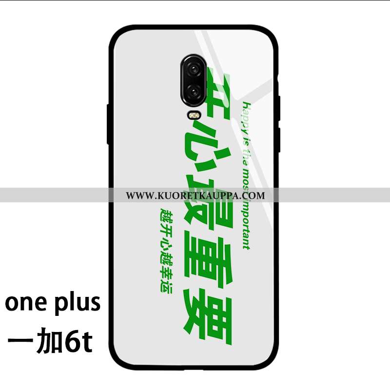 Kuori Oneplus 6t, Kuoret Oneplus 6t, Kotelo Oneplus 6t Suojaus Lasi Puhelimen Luova Murtumaton Vihre