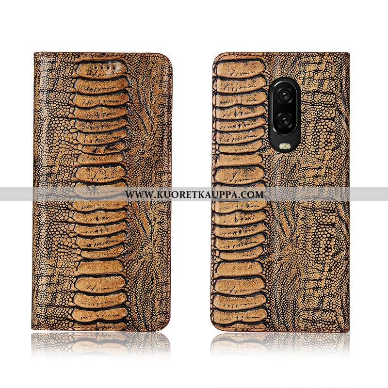 Kuori Oneplus 6t, Kuoret Oneplus 6t, Kotelo Oneplus 6t Suojaus Nahkakuori Aito Nahka All Inclusive P