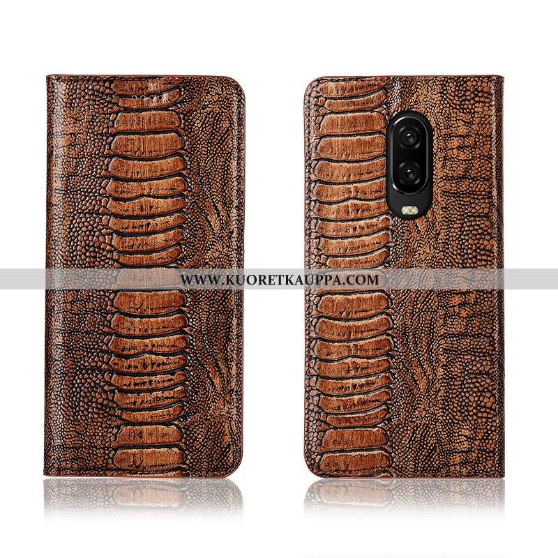 Kuori Oneplus 6t, Kuoret Oneplus 6t, Kotelo Oneplus 6t Suojaus Nahkakuori Aito Nahka All Inclusive P