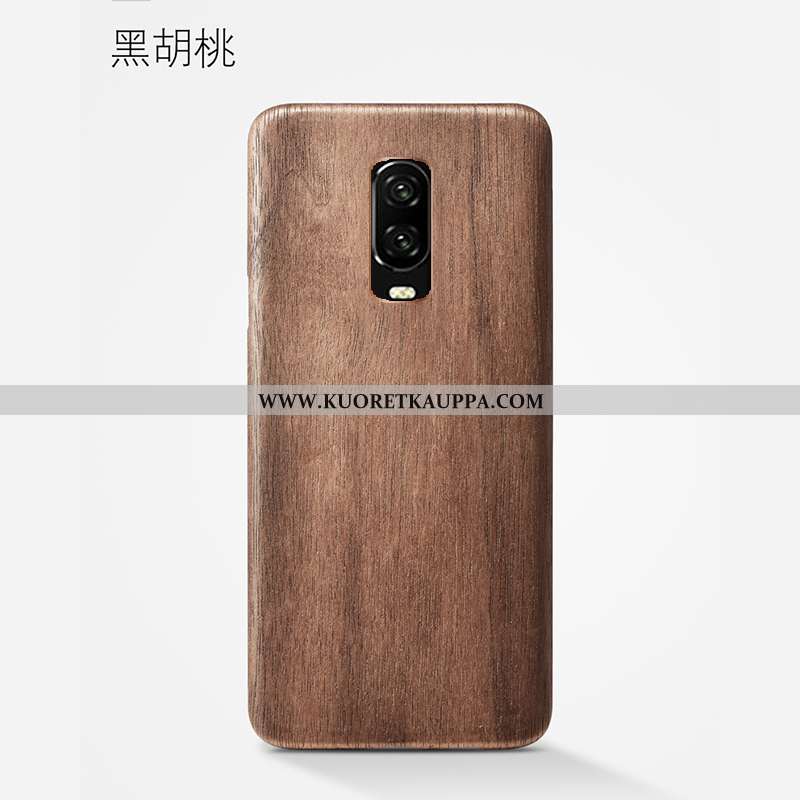 Kuori Oneplus 6t, Kuoret Oneplus 6t, Kotelo Oneplus 6t Suojaus Pesty Suede Musta Puu Ultra Mustat