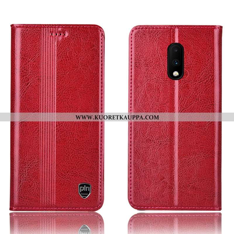 Kuori Oneplus 7, Kuoret Oneplus 7, Kotelo Oneplus 7 Aito Nahka Suojaus Mustat